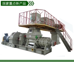 Two-stage vacuum extruder